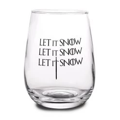 BarProducts.com Let It Snow Stemless Wine Glass BAR SUPPLIES