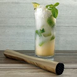 BarProducts.com BarConic® Muddler - Gold Plated W/ Black Serrated Head BAR TOOLS