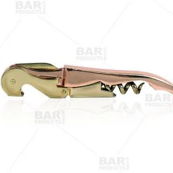 BarProducts.com Gold And Copper Plated - Double Lever Corkscrew