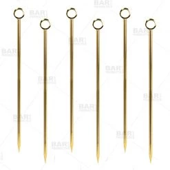 BarProducts.com Gold Plated Cocktail Picks - Pack Of 6 Master Mixology