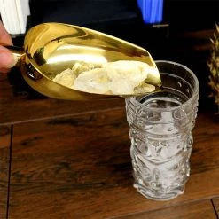 BarProducts.com Olea™ Ice Scoop - Gold Plated
