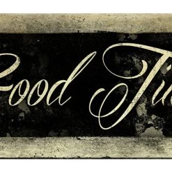 BarProducts Handcrafted Good Times – Large (11 3/4" X 23 3/4") Kolorcoat™ Wood Bar Sign Woodshop Made In The USA