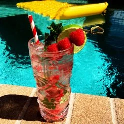 BarProducts.com BarConic® Eco-Friendly Paper Straws - Red Stripe - 100 Pack