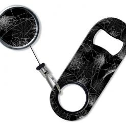 BarProducts.com Mini Bottle Opener With Retractable Reel – Spider Web Mini Bottle Openers