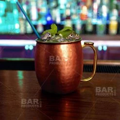 BarProducts.com Hammered Copper Plated Moscow Mule Mug - 20oz BAR SUPPLIES