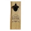 BarProducts Handcrafted Woodshop Made In The USA Engraved Brewery Wooden Wall Bottle Opener W/ Magnetic Cap Catcher