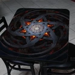 BarProducts.com Hexagram 24" X 30" Wooden Table Top - Two Types Available Featured Artists