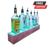 BarProducts.com BarConic® LED Liquor Bottle Display Shelf - 1 Step - Aged Bronze - Several Lengths