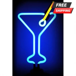 BarProducts.com Martini Glass NEON Sculpture BAR DECOR