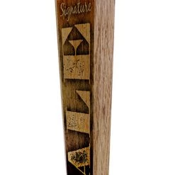 BarProducts Handcrafted Oak Wood Beer Tap Handles - Flared Shape - Initial ALE Design Woodshop Made In The USA