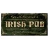 BarProducts.com CUSTOMIZABLE Large Vintage Wooden Bar Sign - IRISH PUB - 11 3/4" X 23 3/4" BAR DECOR