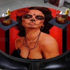 BarProducts.com Featured Artists Isabella Muerta Round Wooden Table Top - Two Sizes Available