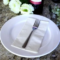 BarProducts.com BAR SUPPLIES BarConic® 15” X 17” 2-PLY Colored Paper Dinner Napkins – IVORY – Pack Of 100