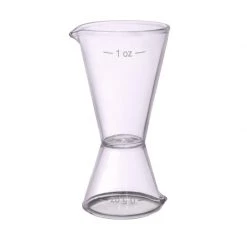 BarProducts.com BarConic® Glass Double Sided Jigger - 1/2 Oz And 1 Oz
