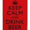BarProducts Handcrafted Keep Calm & Drink Beer Bar Sign Tavern Shaped