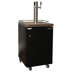 BarProducts.com BAR EQUIPMENT Kegerator - Two Stainless Steel Towers - 1/5hp Compressor, R134A Coolent, Fits 1/2 Barrel, 1/4 Barrel, 1/6 Barrel And Home Brew Kegs