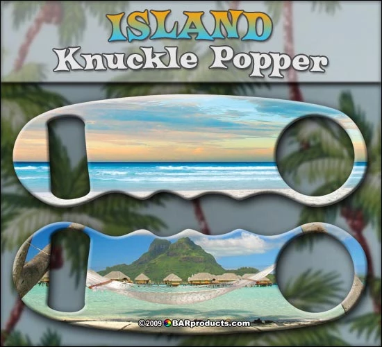 kp-island.jpg BarProducts.com BAR TOOLS Knuckle Popper Bottle Opener - Island Life