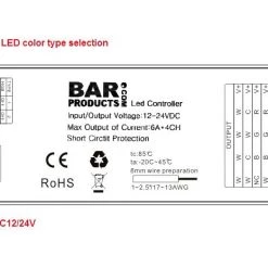 Bar Products Wireless Sync Controller - LED RGB - 4-in-1 - 2.4GHz LED Liquor Shelves / Bottle Displays