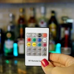 BarProducts Handcrafted LED Counter Caddies™ - BLACK Finish - WOOD Design - 24