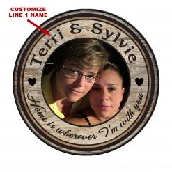 BarProducts.com Custom Wood Barrel Top - Where I Am -18" Diameter