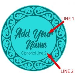 BarProducts.com ADD YOUR NAME - Beer Bucket Coaster - Decorative Border (Serveral Colors Available)