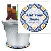 BarProducts.com ADD YOUR NAME - Beer Bucket Coaster - Spanish Tile Pattern