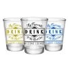 BarProducts.com Customizable 1.75 Oz. Clear Shot Glass- My Favorite Drink Is The Next One - AYN