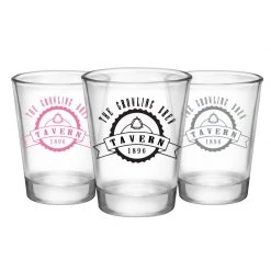 BarProducts.com Customizable 1.75 Oz. Clear Shot Glass- TAVERN - AYN BAR SUPPLIES