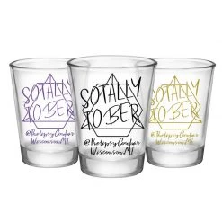 BarProducts.com Customizable 1.75 Oz. Clear Shot Glass- Sotally Tober - AYN BAR SUPPLIES