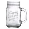 BarProducts.com CUSTOMIZABLE - 16oz Mason Jar With Handle - Happy Fall Y'all