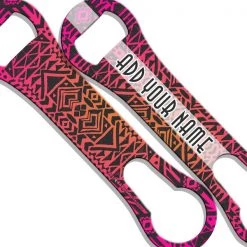 BarProducts.com ADD YOUR NAME V-Rod® Bottle Opener – Boho Aztec BAR TOOLS