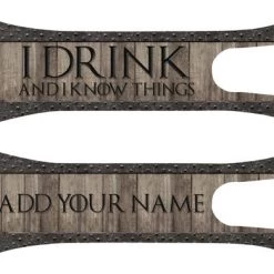 BarProducts.com ADD YOUR NAME V-Rod® Bottle Opener – I Drink