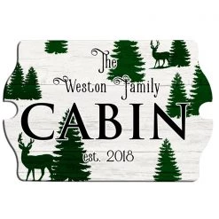 Bar Products Custom Tavern Shaped Wood Bar Sign - Cabin