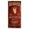 BarProducts.com CUSTOMIZABLE Large Vintage Wooden Holiday Bar Sign - Reindeer Aviation - 11 3/4" X 23 3/4"