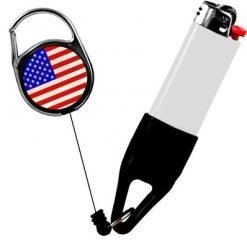 BarProducts.com PREMIUM CLIP LIGHTER LEASH® - FLAG SERIES