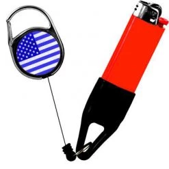 BarProducts.com PREMIUM CLIP LIGHTER LEASH® - FLAG SERIES