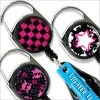 BarProducts.com Premium Clip Lighter Leash® - Grunge Pink And Black Series