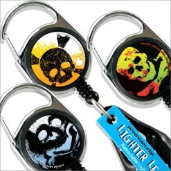 BarProducts.com Premium Clip Lighter Leash® - Skulls Series