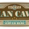 BarProducts Handcrafted Woodshop Made In The USA Man Cave – Large (11 3/4" X 23 3/4") Kolorcoat™ Wood Bar Sign