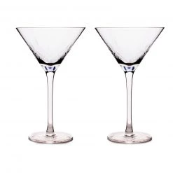 BarProducts.com SPECIAL COLLECTIONS 9 Ounce Diamond Martini Glasses - 2 Pack