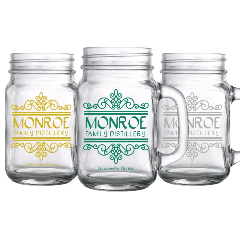 mason-jars-16oz_callig-web-5.jpg BarProducts.com CUSTOMIZABLE - 16oz Mason Jar With Handle - Calligraphy