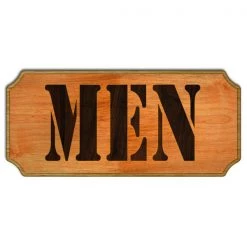 BarProducts Handcrafted Woodshop Made In The USA Men Wood Plaque Kolorcoat™ Sign