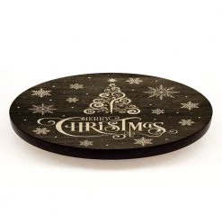 BarProducts.com Merry Christmas Themed Lazy Susan - Size Options
