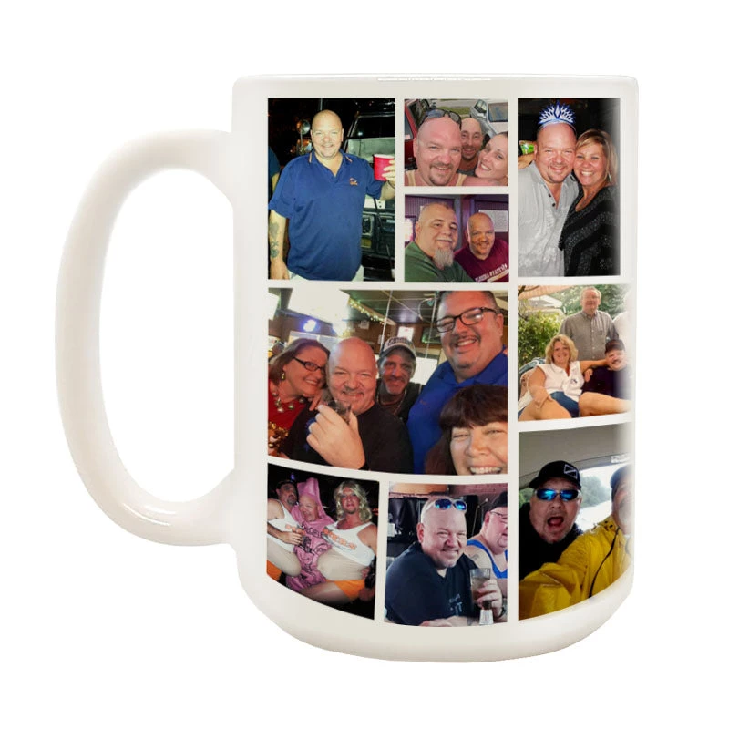 mert-funeral-mug-left.jpg BarProducts.com CUSTOM Memorial Coffee Mug - 22 Slot Collage - 15 Ounce