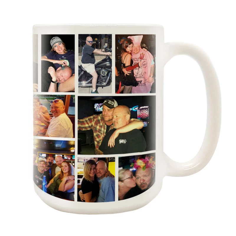 mert-funeral-mug-right.jpg BarProducts.com CUSTOM Memorial Coffee Mug - 22 Slot Collage - 15 Ounce