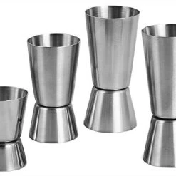 BarProducts.com BAR TOOLS BarConic® Jigger -Metric Double Sided - Stainless Steel W/ Size Options