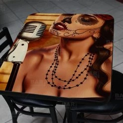 BarProducts.com Mi Cancion 24" X 30" Wooden Table Top - Two Types Available Featured Artists