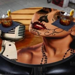 BarProducts.com Featured Artists Mi Cancion Round Wooden Table Top - Two Sizes Available