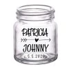 BarProducts.com BAR SUPPLIES CUSTOMIZABLE - 2oz Clear Mini Mason Jar Shot Glass - Heart Arrow