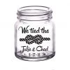 BarProducts.com BAR SUPPLIES CUSTOMIZABLE - 2oz Clear Mini Mason Jar Shot Glass - Tied The Knot